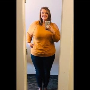 Jennifer Lopez Cold Shoulder Studded Blouse